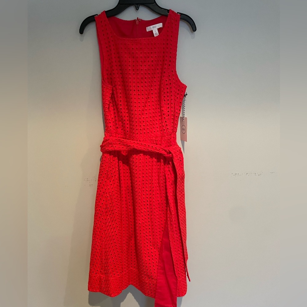 Nordstrom 1901 Red Eyelet Dress - Picture 5 of 5